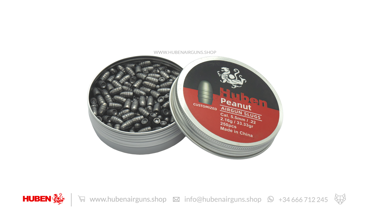 Huben · Peanut Slugs Cal .22 | 2.16g/3.33gr (LIMITED PRODUCTION)