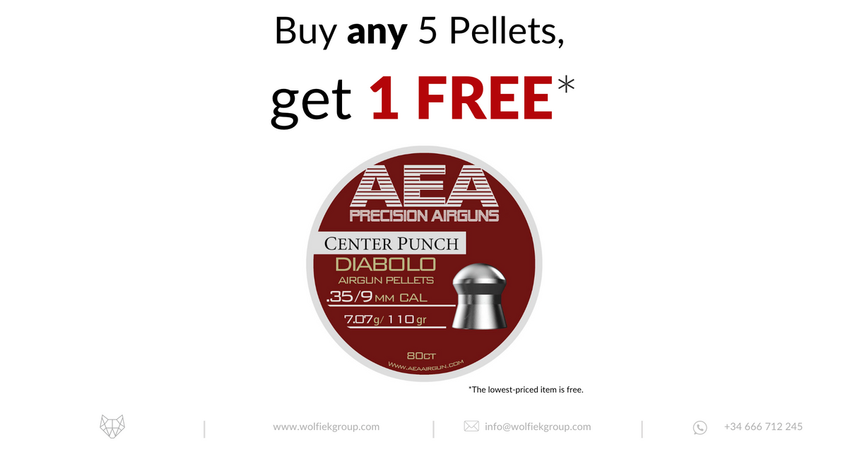 AEA Diabolo Pellets Round Nose · Cal .35 (9mm) · Weight 7.07g (110gr)