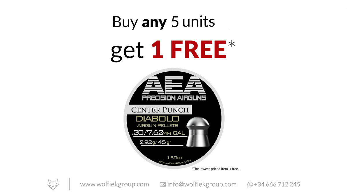 AEA Diabolo Pellets Round Nose · Cal .30 (7.62mm) · Weight 2.92g (45gr)