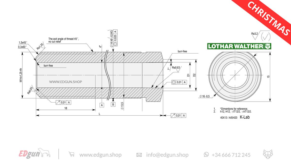 WPB Lothar Walther Premium Experimental Barrels · Leshiy 2